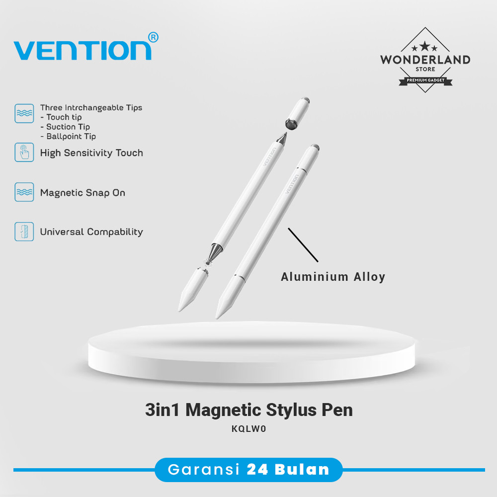 Jual Vention 2in1 3in1 Universal Smooth Writing Stylus Digital Pen For ...