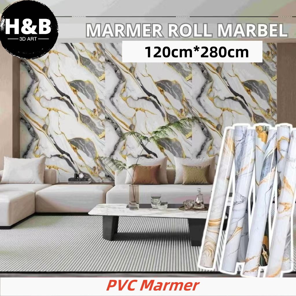 Jual COD Stiker Dinding Motif Marmer Vinyl Marbel Sticker Wallpaper ...