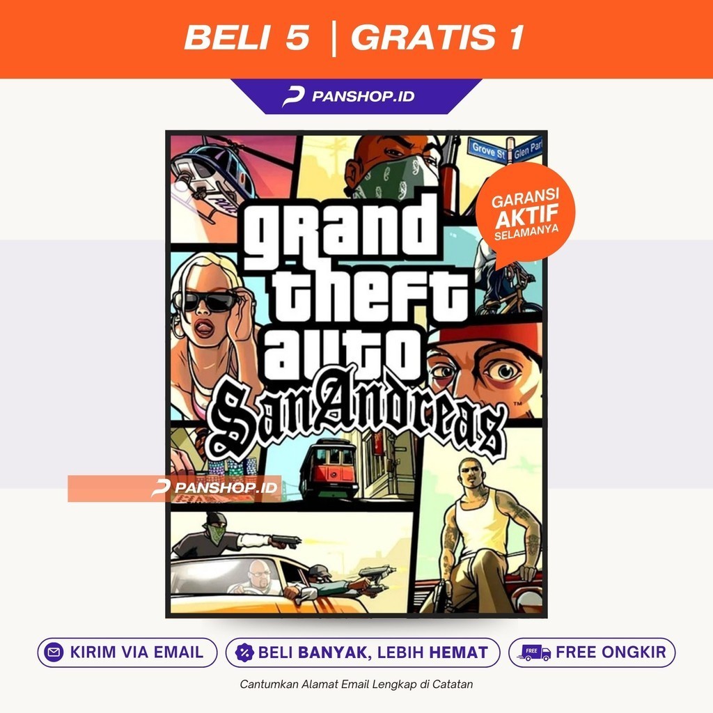 Jual Paket PC Game Grand Theft Auto San Andreas | Shopee Indonesia