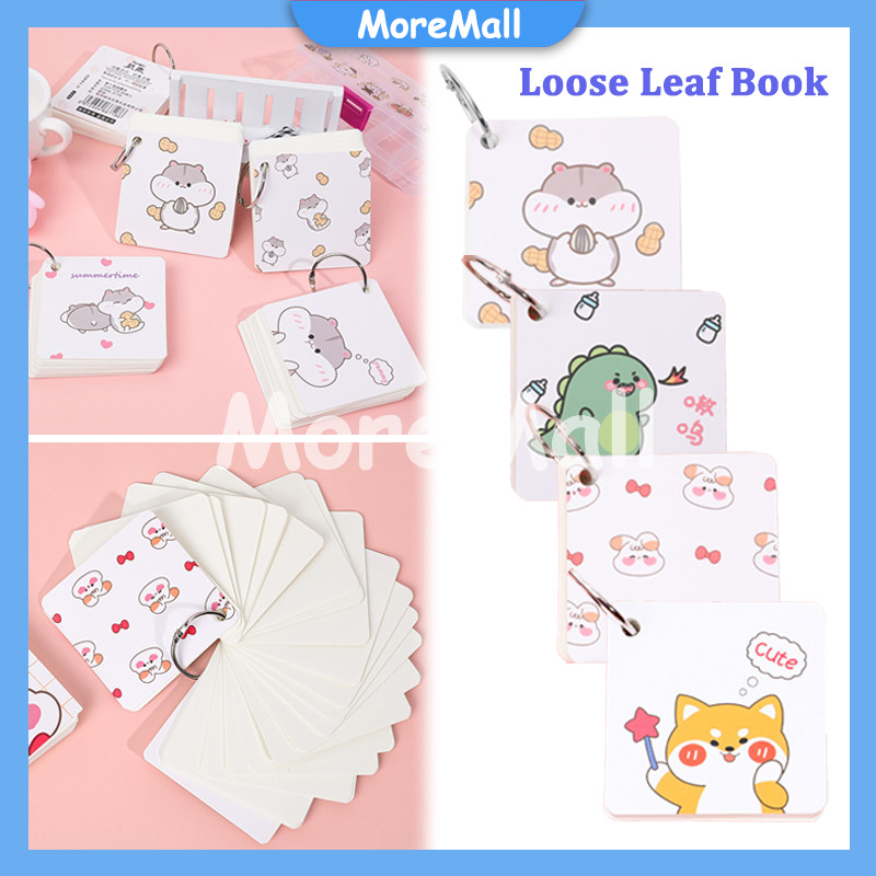 Jual Buku Notebook Mini/Sticky Note Ring Loose Leaf Book | Shopee Indonesia