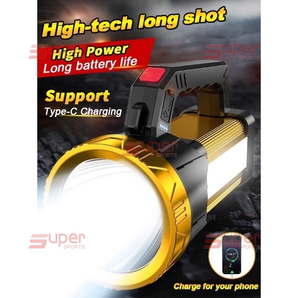 Jual Senter Super Terang Multifungsi/Daya Tahan Air 8000 Lumen Senter ...
