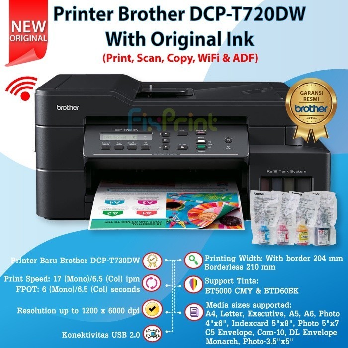 Jual Printer Brother DCP-T720DW DCP T720DW T720 Printer Inktank Ink ...