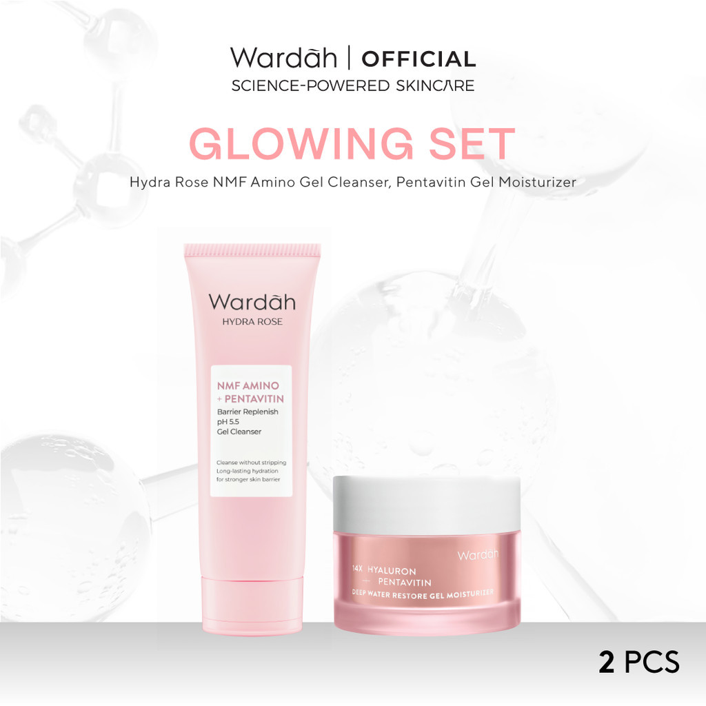 Wardah [2 pcs] Paket Skincare Solusi Masalah Kulit Mix Series - Face Wash Moisturizer Day Cream