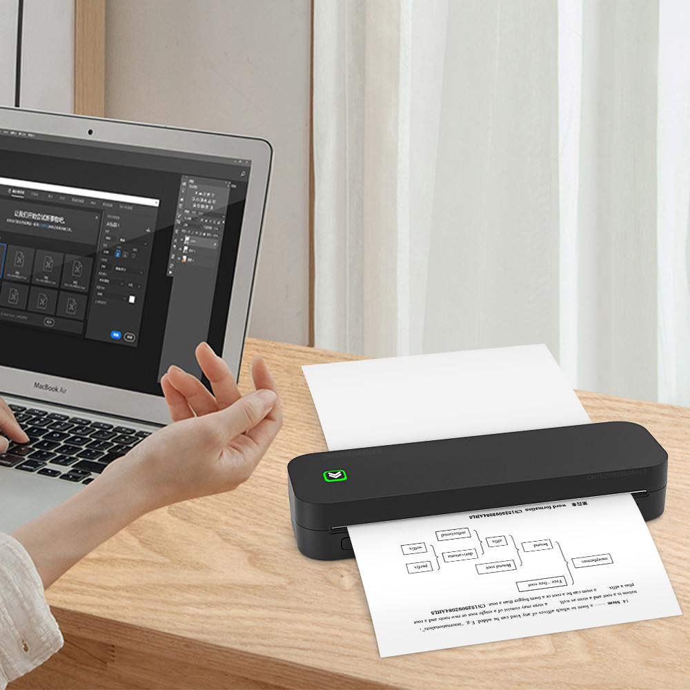 Jual A4 Thermal Printer No Ink Printing Document File Bluetooth