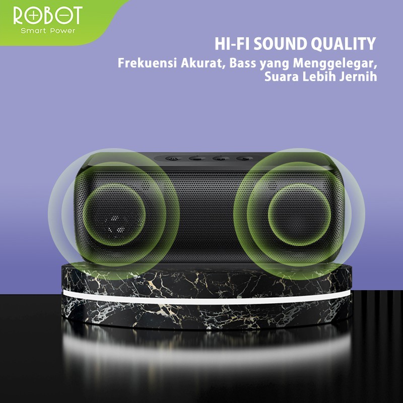 Jual Robot RB220 Speaker Bluetooth Hi-Fi Sound Portable Wireless Super ...