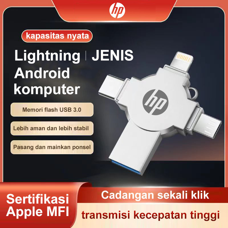 Jual 1TB 4 in 1 OTG Flash Drive Metal High Speed USB3.0 U Disk Pendrive ...