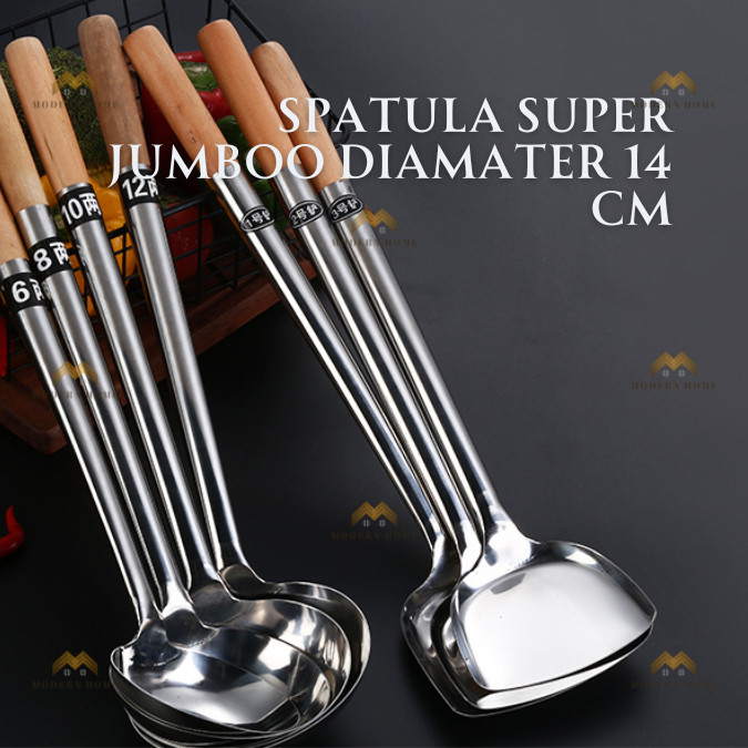 Jual Spatula Stainless Steel Super Jumbo Sotel Alat Masak Serbaguna ...