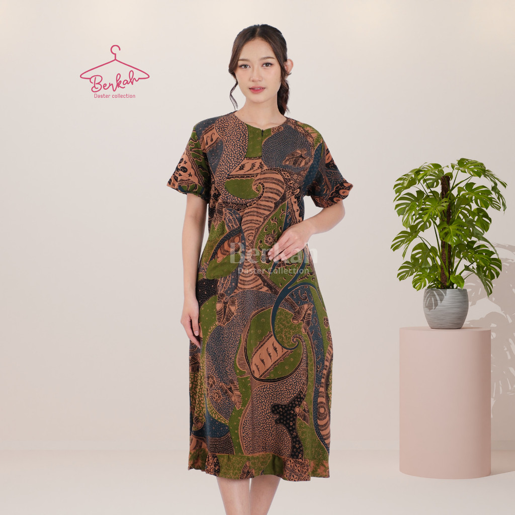 Daster Batik Rayon Busui Resleting Surya Teja
