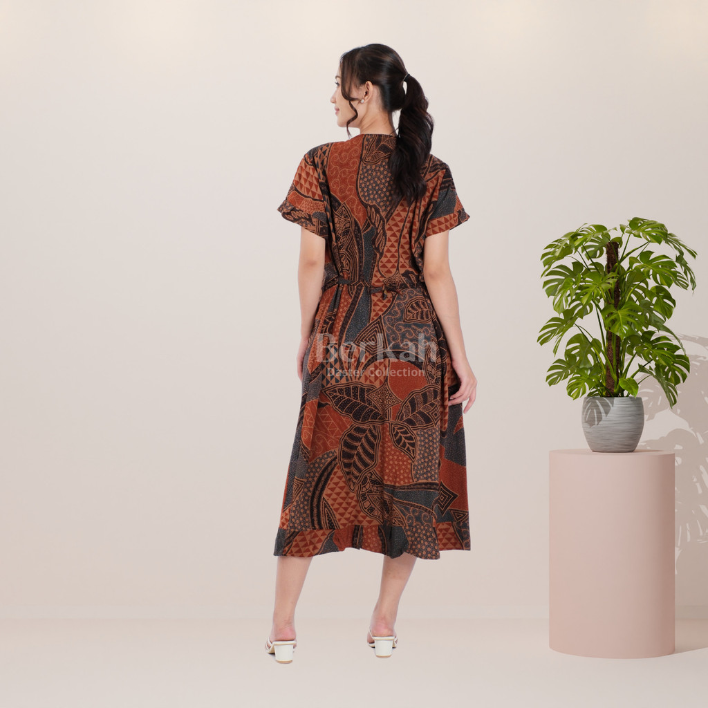 Daster Batik Rayon Busui Resleting Surya Teja 3
