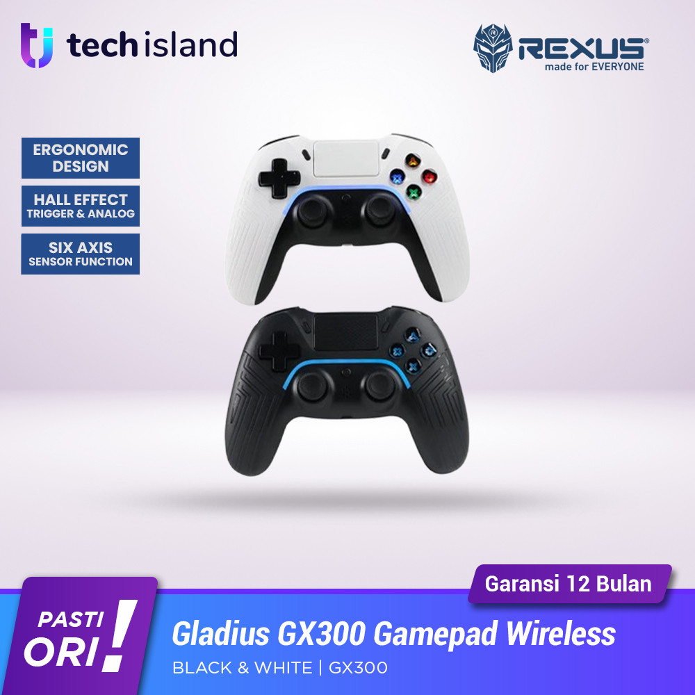 Jual Rexus Gladius GX300 V2 Gamepad Bluetooth Dual Mode Joystick, Hall ...