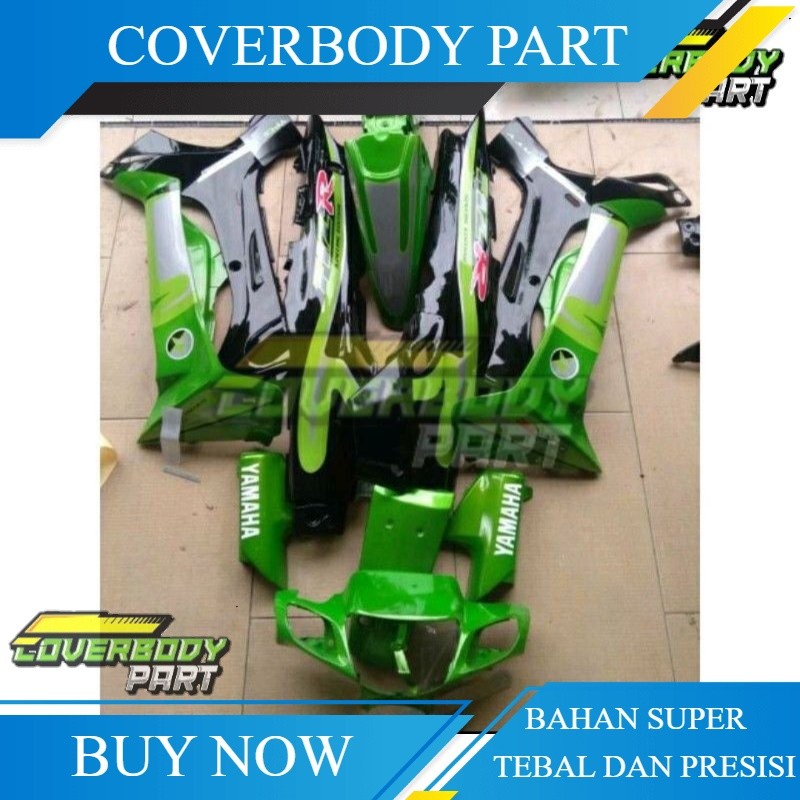 Jual cover body fiz r fizr full body halus full set yamaha fiz r hijau ...