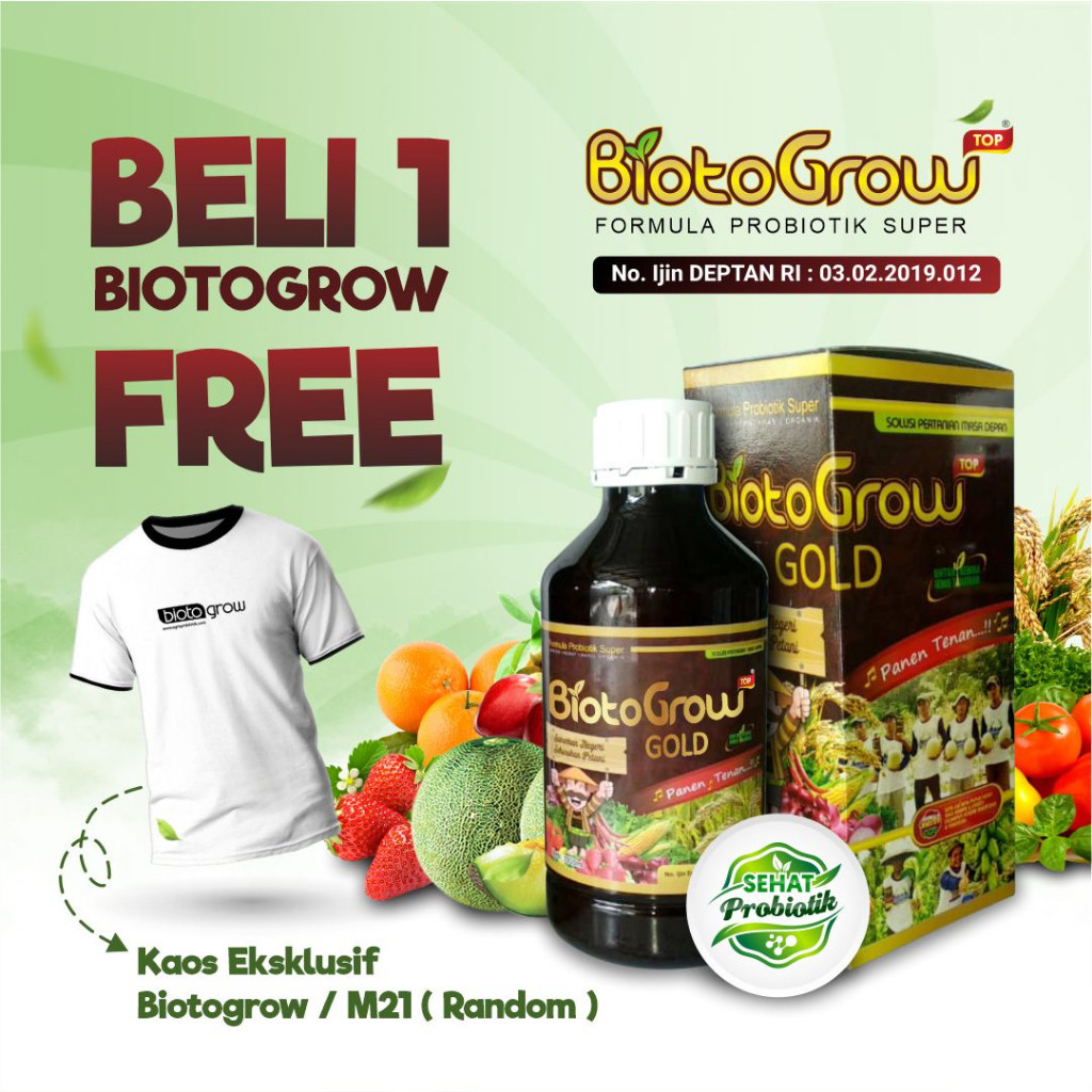 Jual AH14L BiotoGROW Pupuk Probiotik Organik Multiguna Dengan Plus 8 ...