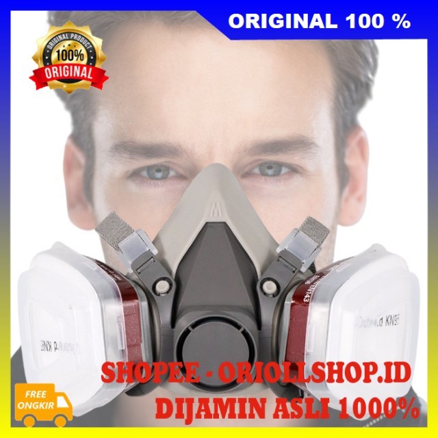 Jual Respirator Half Mask Masker Respirator Masker Cat Semprot ...