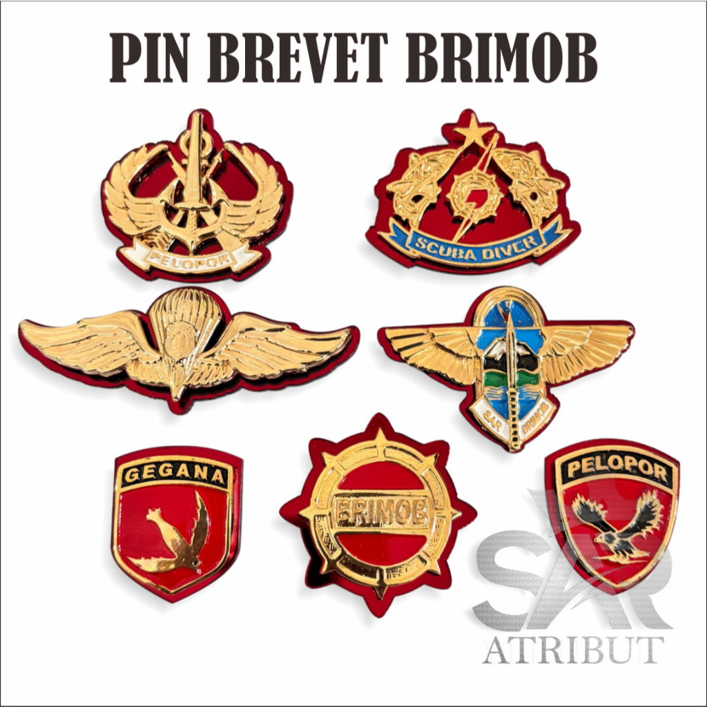 Jual PIN BREVET WING SAR BRIMOB, PIN BRIMOB , RODA BRIMOB ,WING PELOPOR ...