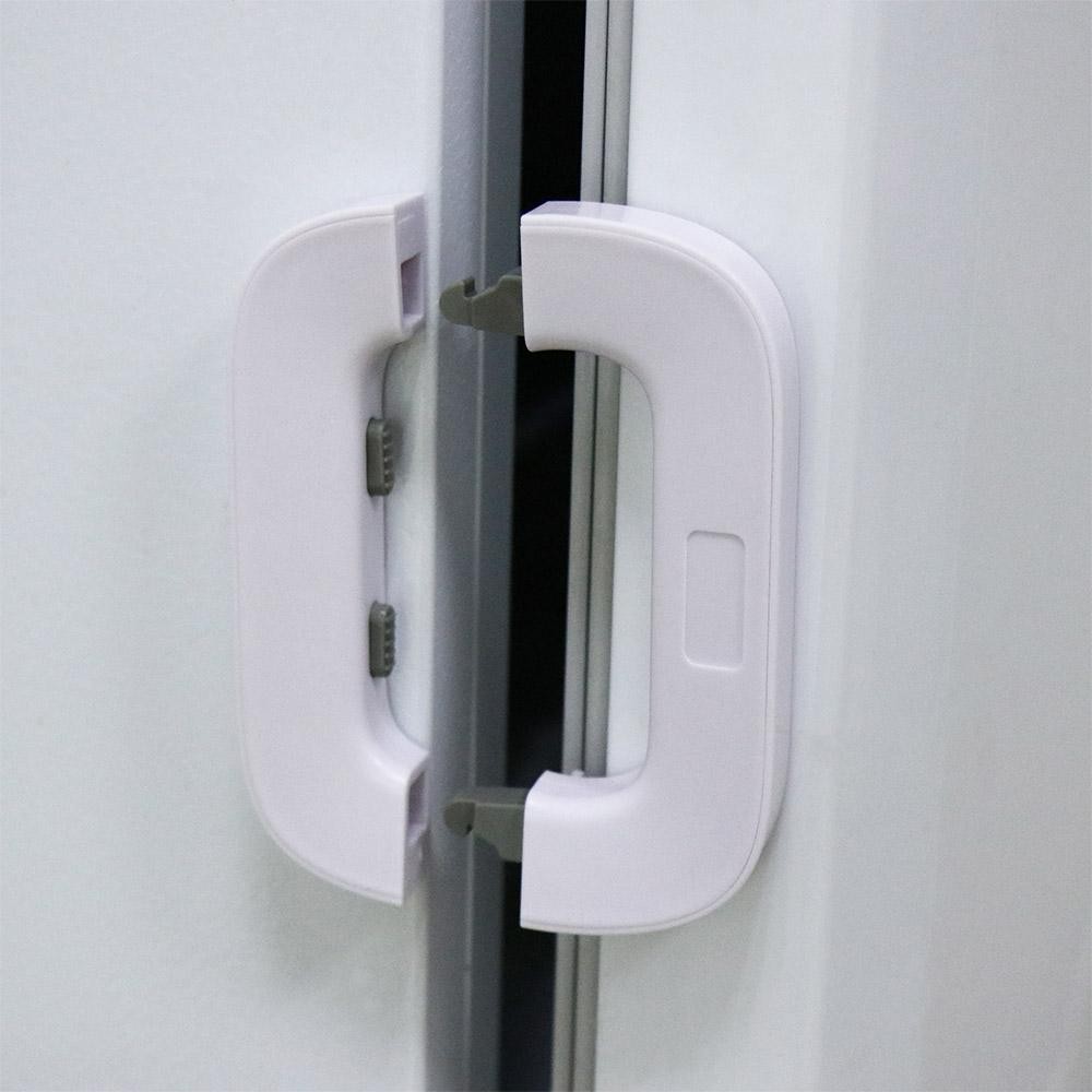 Refrigerator Lock Child Proof Double Door Locks Baby Cupboard Cabinet Safety  Lock For Refrigerators Door Drawer
