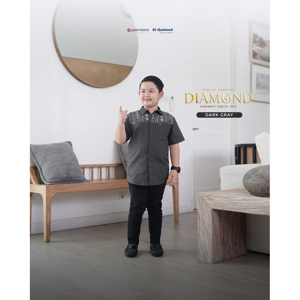 Jual Sarimbit Diamond El Rasheed Kemeja Anak by Yasmeera | Shopee Indonesia
