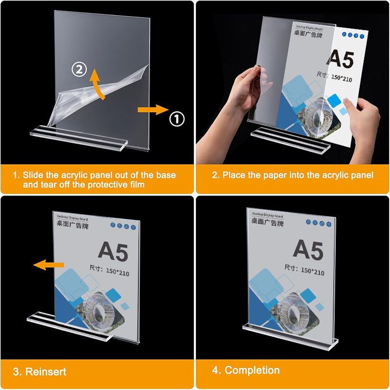 Jual Display Menu Standing Akrilik Acrylic Papan Tempat Meja Minimalis ...