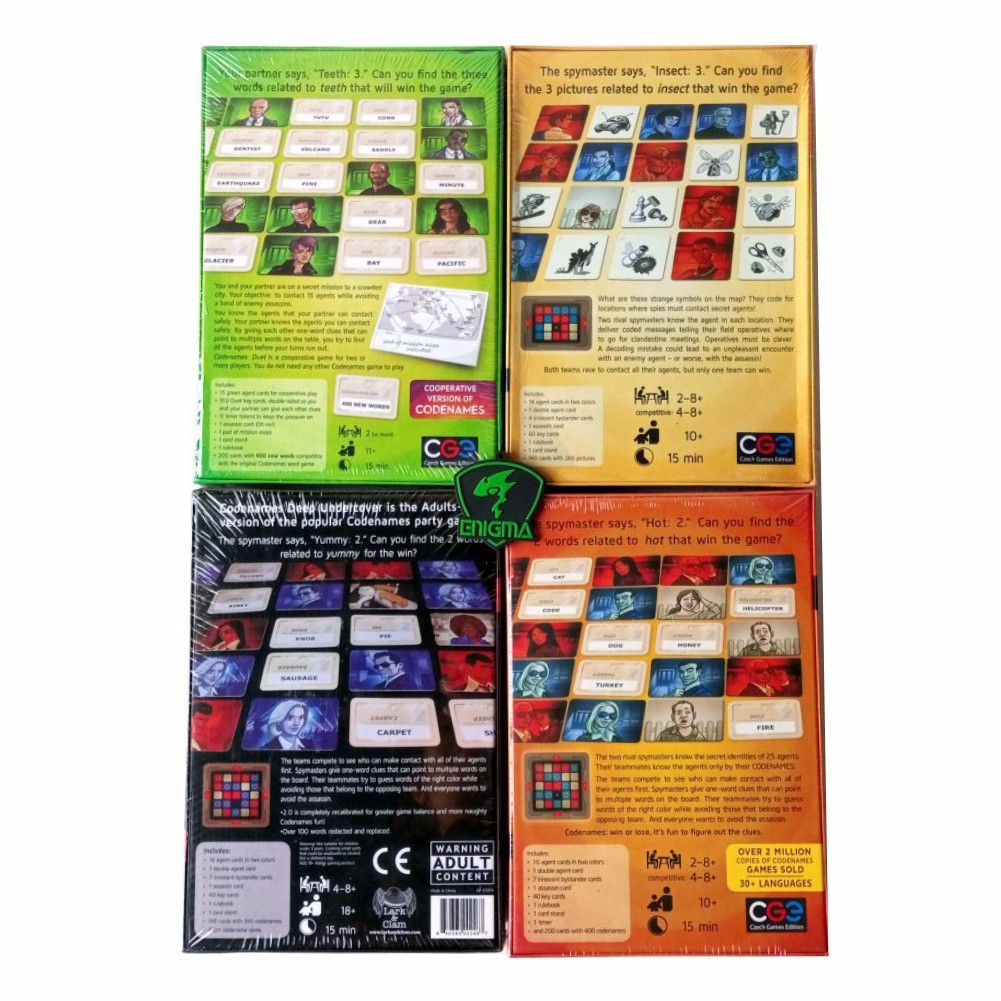 Jual CODENAMES BOARD GAME - PERMAINAN PAPAN - DNA ZONE | Shopee Indonesia