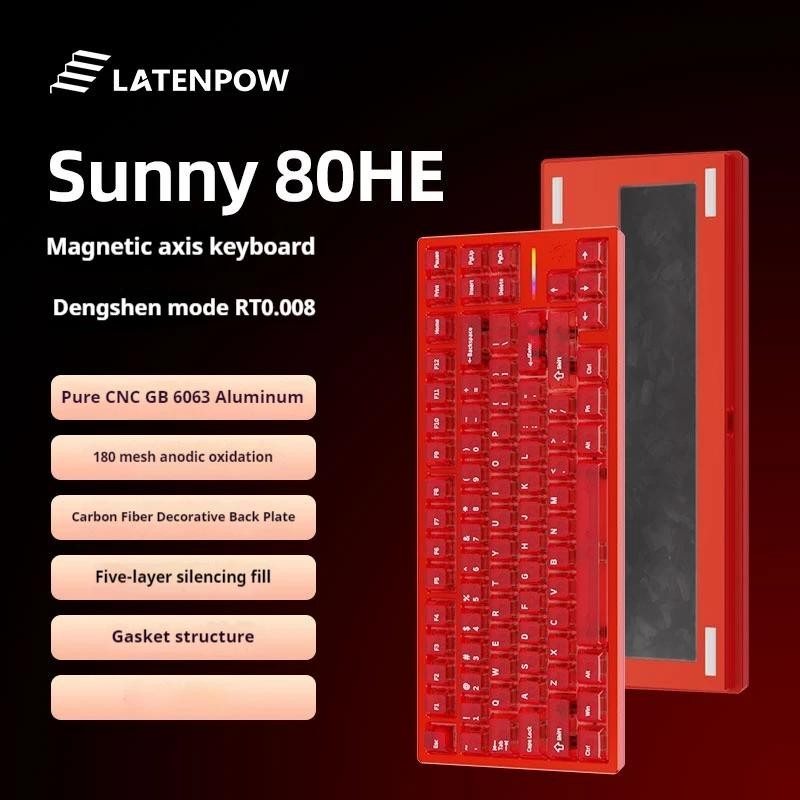Jual Latenpow Sunny 80HE 8K Hall Effect 80% Magnetic Keyboard Rapid ...