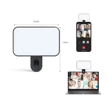 Phone Selfie Light Mini LED Cube Clip Portable Lampu Jepit Hp Lampu Ngonten Video Vlog Makeup