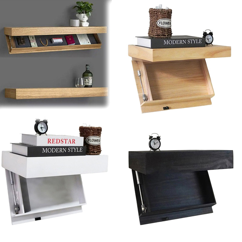 Jual Magic Flap Wall Shelf With Hidden Secret Compartment Concealed ...