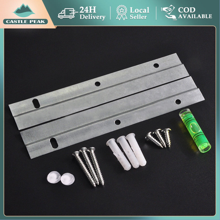 Jual Metal Brackets Mirror Cleat Hanging System Picture Kit Wall ...