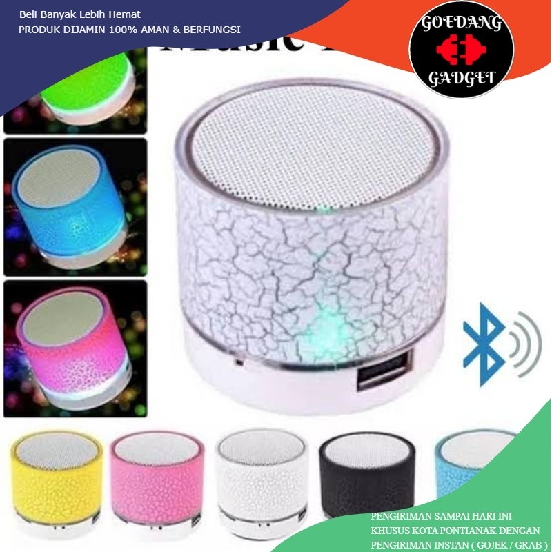Jual SPEAKER BLUETOOTH MINI LED S10 MODEL RETAK WIRELESS MINI SPEAKER ...