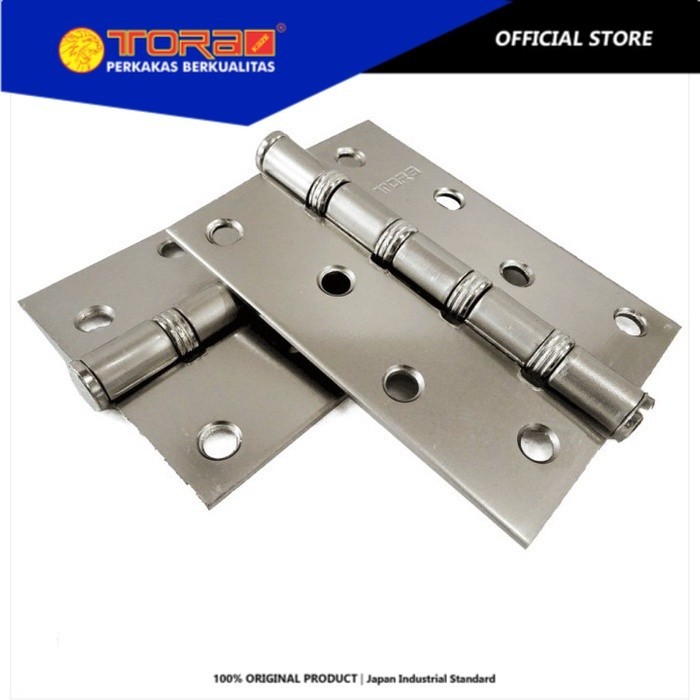 Jual TORA Engsel Besi 4 Inch x 3 cm x 2.5 mm NB & GP - Hinges Polished ...