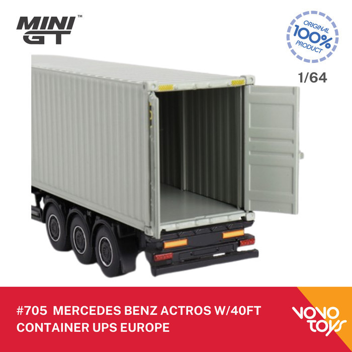 Jual MiniGT 705 Mercedes Benz Actros W/40FT Container Ups