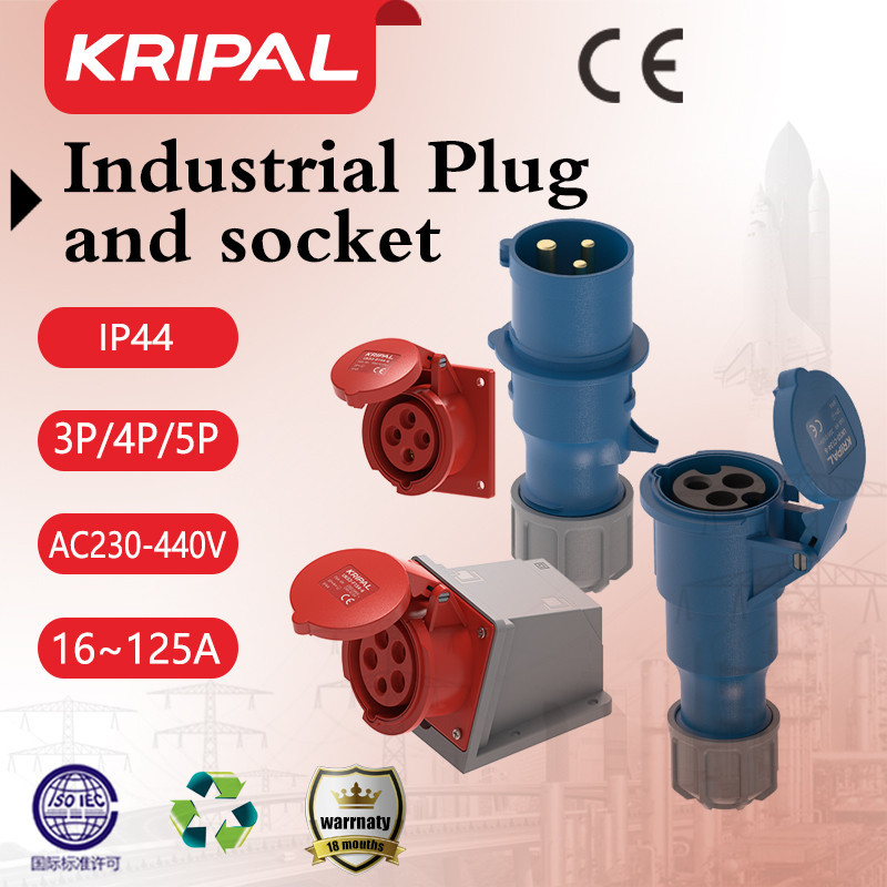 Jual Kripal Industrial Plug and CEE Socket Male And Female Electrical ...