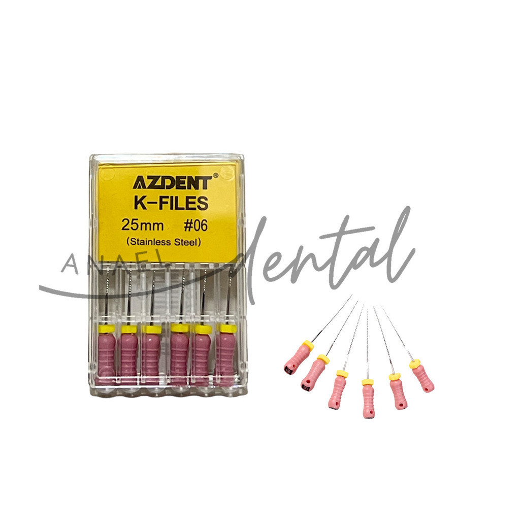 Jual AZDENT Dental Hand K-Files Stainless Steel 25mm | Shopee Indonesia