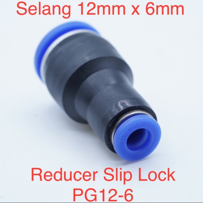 Jual PG12-6 Konektor Fitting Lurus Reducer Slip Lock Selang 12mm X 6mm ...