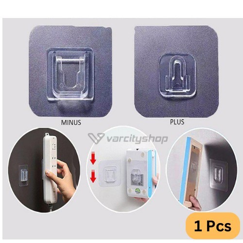 Jual Magic hook tempelan dinding gantungan rak pengait socket GTS plus ...