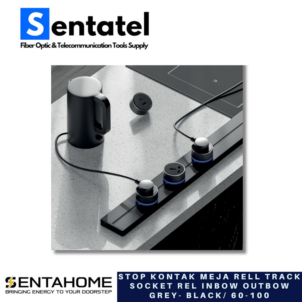 Jual SENTAHOME - STOP Kontak Meja Rell Track Socket Rel Inbow Outbow ...
