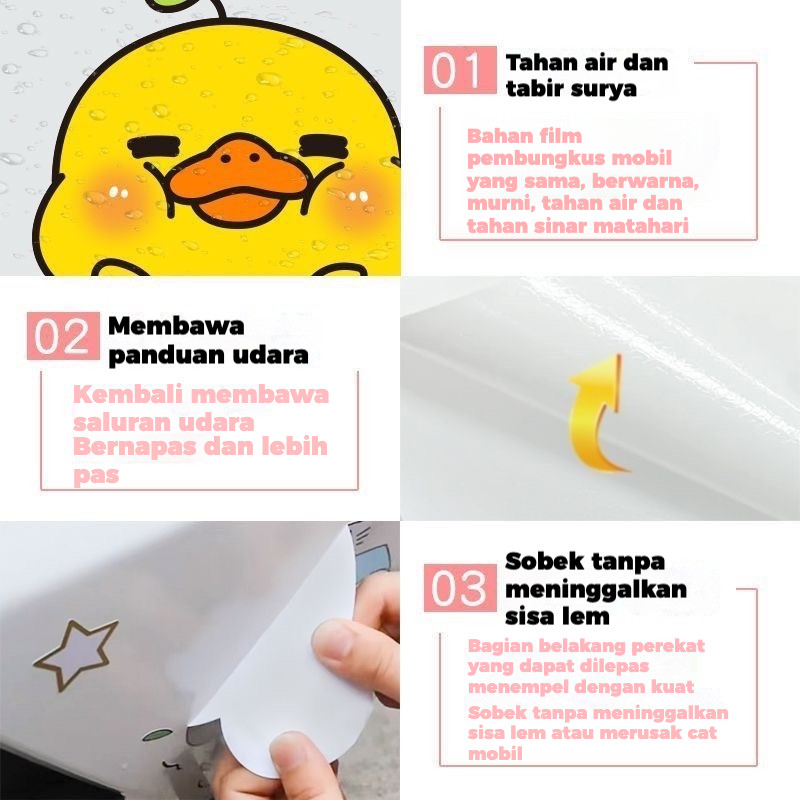 Jual Stiker mobil /bebek kuning Stiker Karakter /stiker kartun /sticker ...