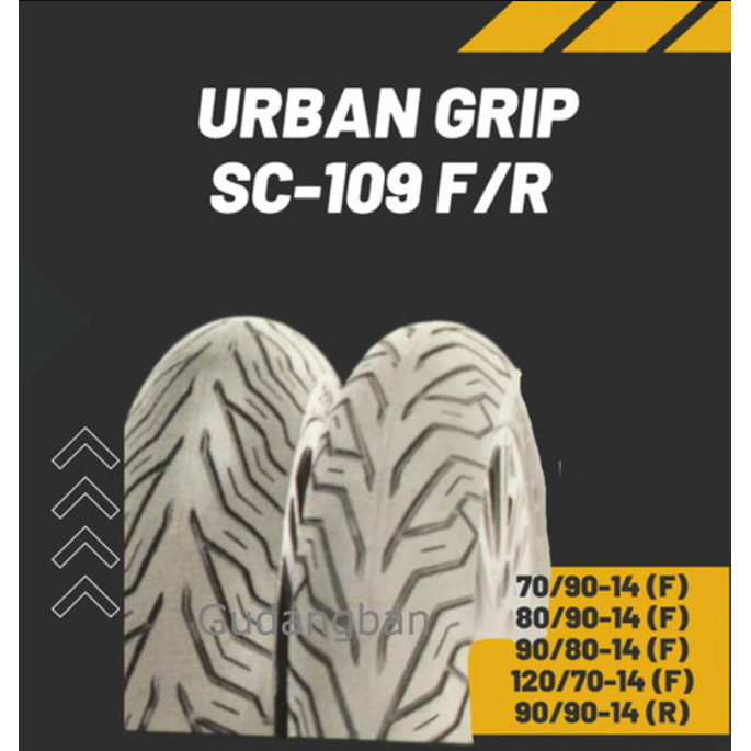 Jual ( TUBETYPE ) PAKET 2 BAN - URBAN GRIP 80 90 14 dan 90 90 14 ...