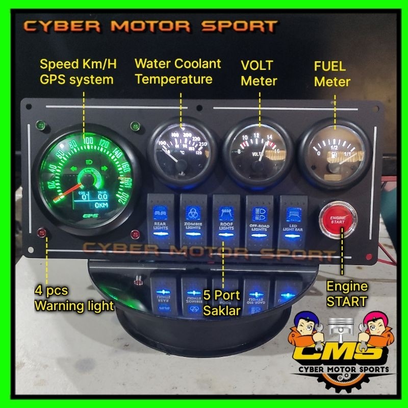 Jual Speedometer universal Analog classic gauge Speedometer GPS system ...