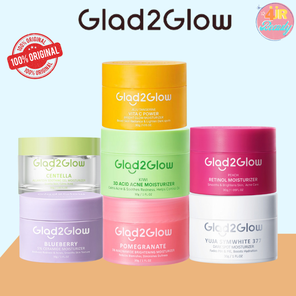 Jual Glad2Glow Moisturizer Retinol Pomegranate Blueberry Centella Kiwi