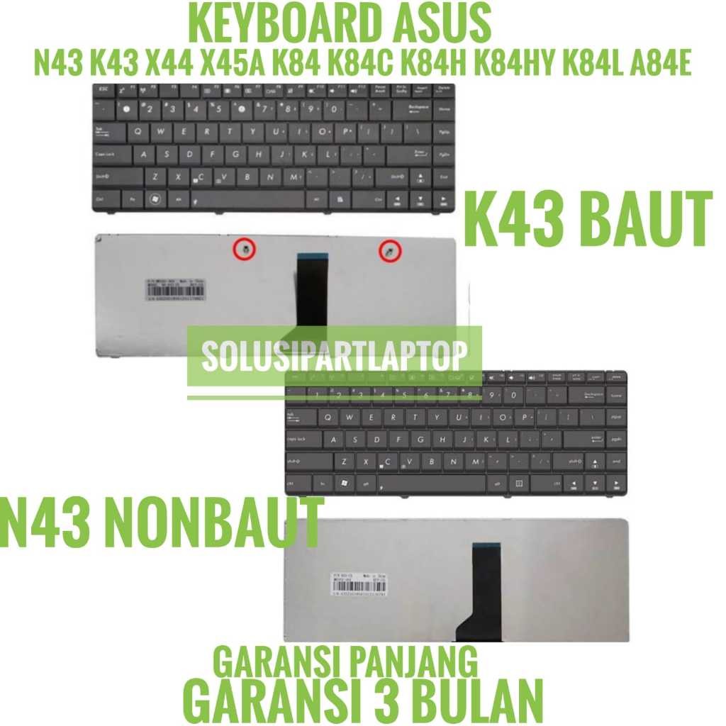Jual KEYBOARD ASUS X43U X43 K43 K43E K43SJ K43T K43U B43 N43 N82 U35 ...