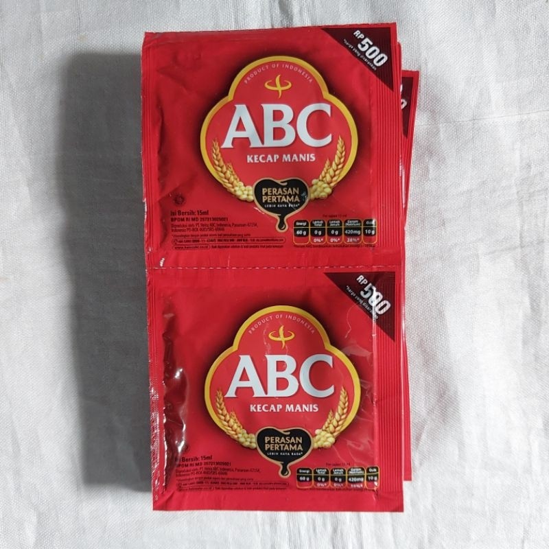 Jual KECAP ABC KECAP MANIS SACHET 15 ML ECER 500AN MINORD | Shopee ...