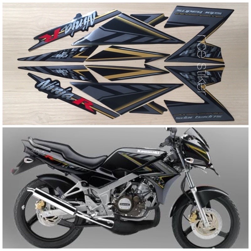 Jual STIKER STRIPING NINJA R 2014 HITAM | Shopee Indonesia