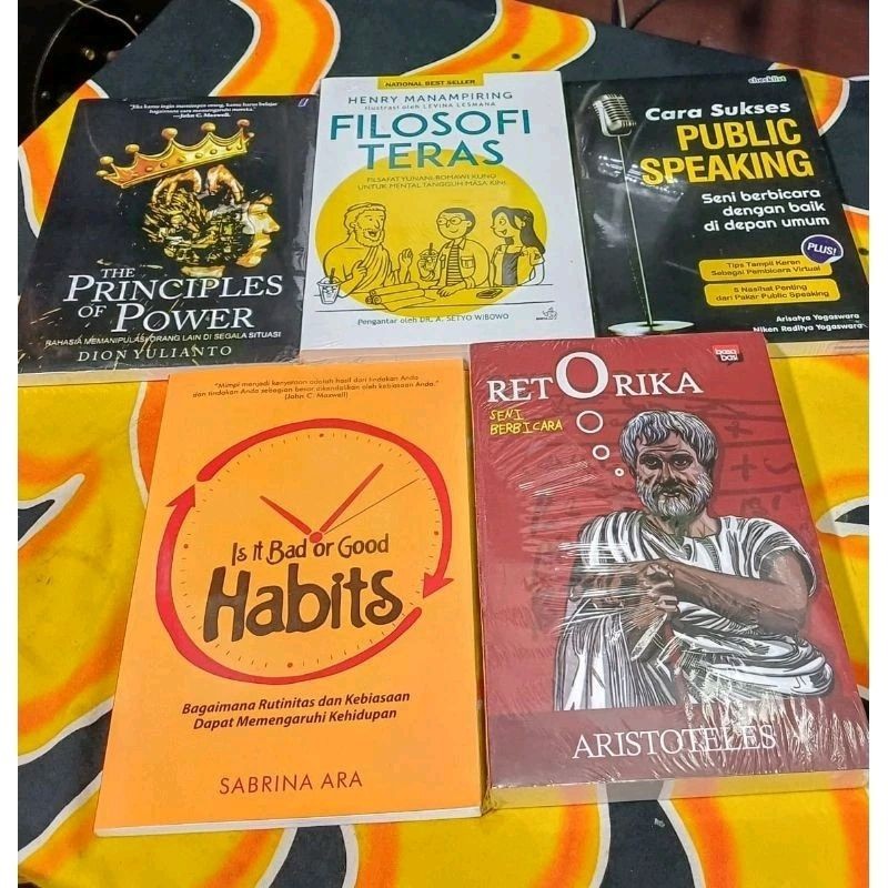 Jual Paket 5 Buku Cara Sukses Public Speaking Filosofi Teras The