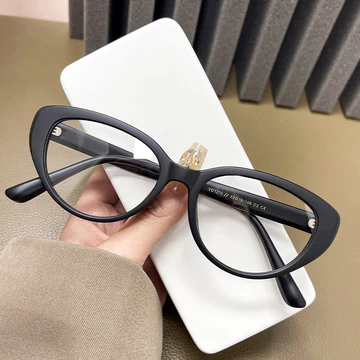 Viendo Kacamata Photocromic Minus Wanita Cat Eye Frame Silinder Anti Radiasi Blueray Kaca Mata