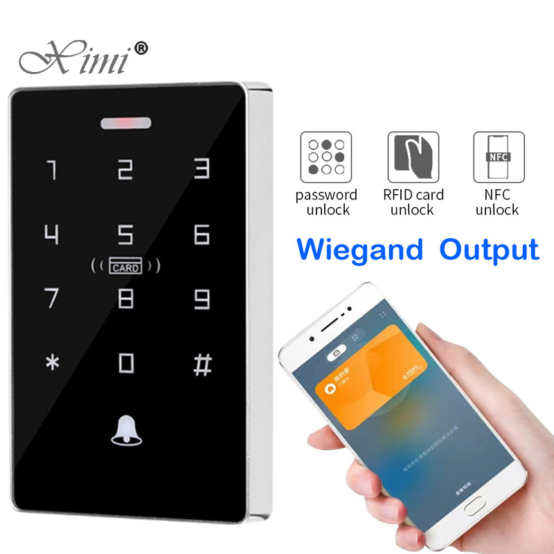 Jual 13.56Mhz NFC RFID Access Control Keypad IC Card Reader Door Access ...