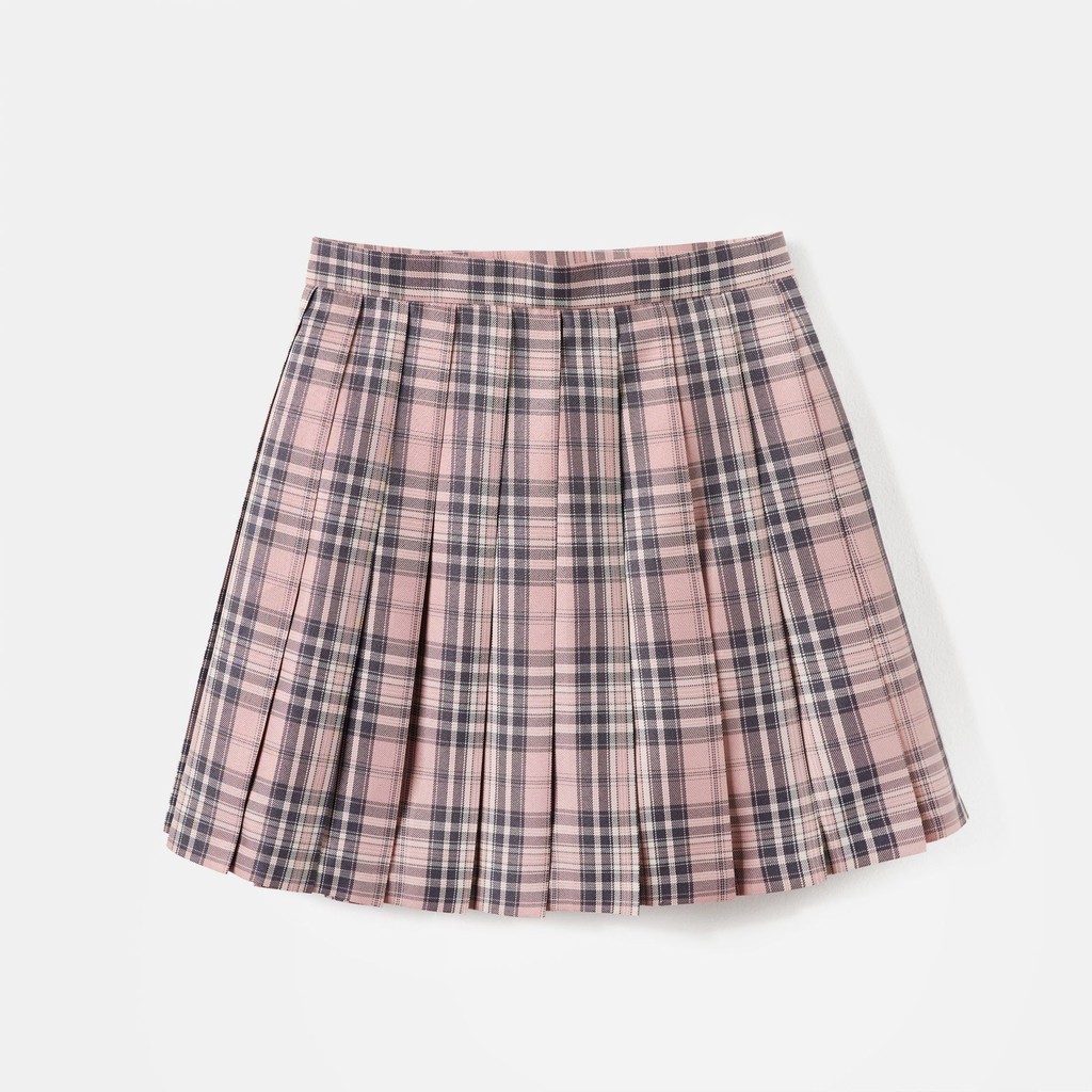 Jual (MGL) - 9B - Rok kotak-kotak rok pendek wanita Pleated Tartan ...