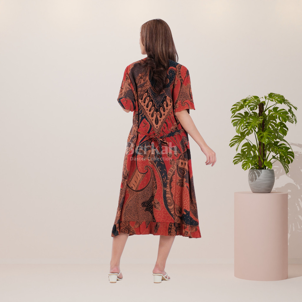 Daster Batik Rayon Busui Kancing Surya Teja 5