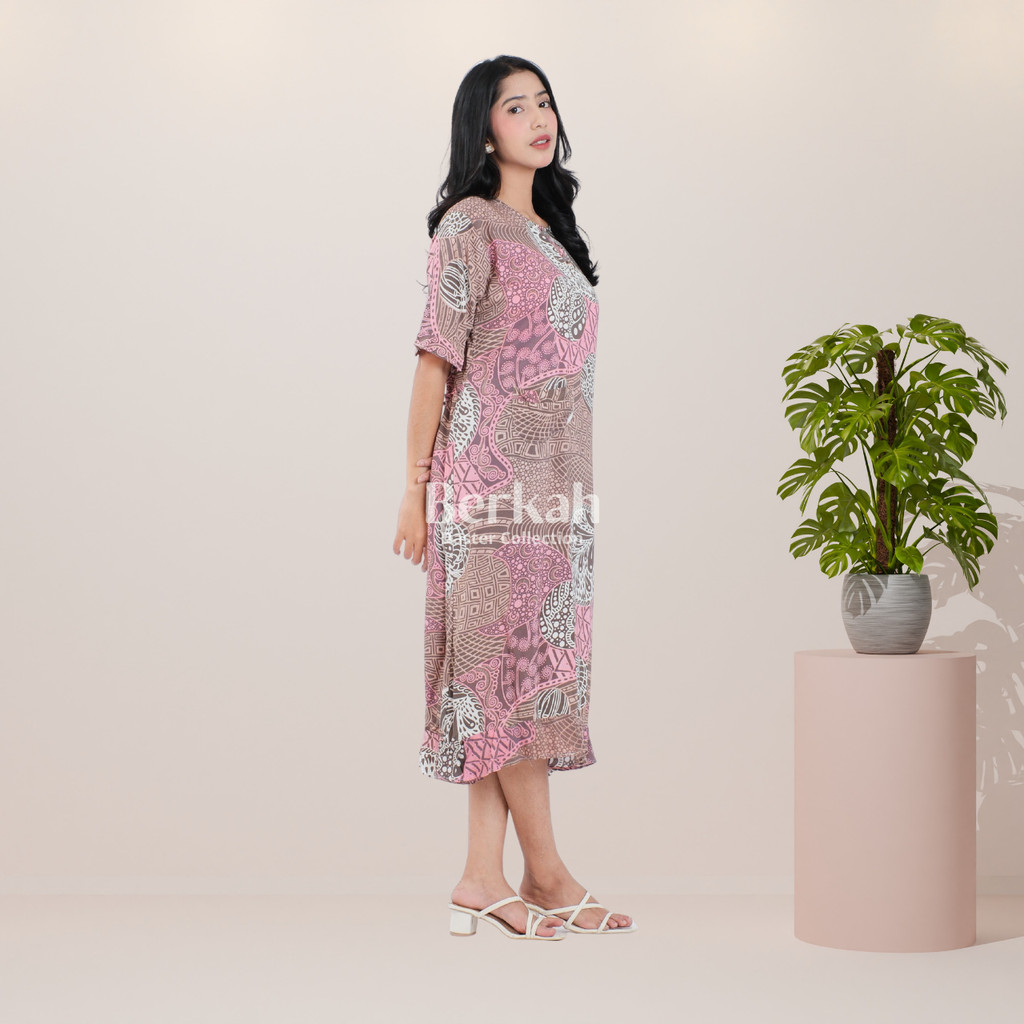 Daster Batik Rayon Busui Kancing Surya Teja 3