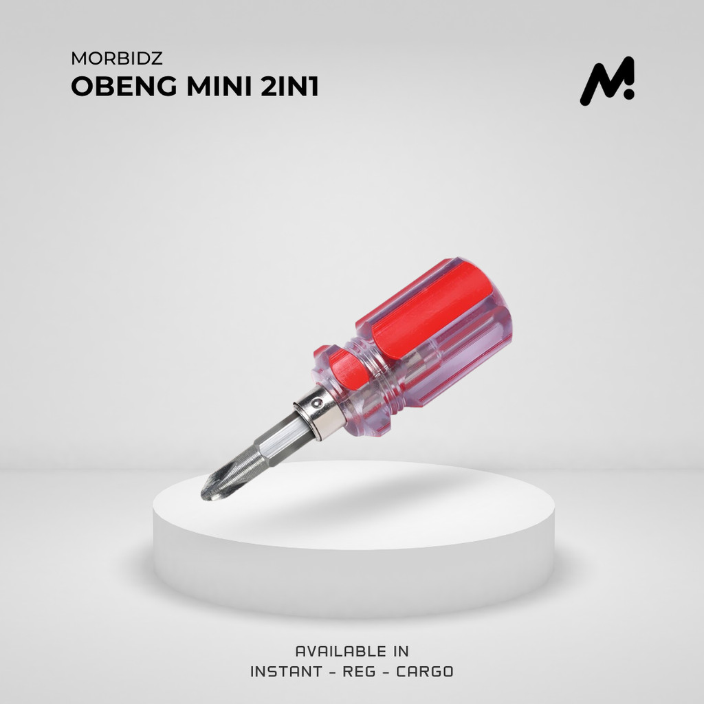 Jual MBZ Obeng Kecil Mini Obeng Bolak Balik Obeng Mini Plus Minus 2 Way ...