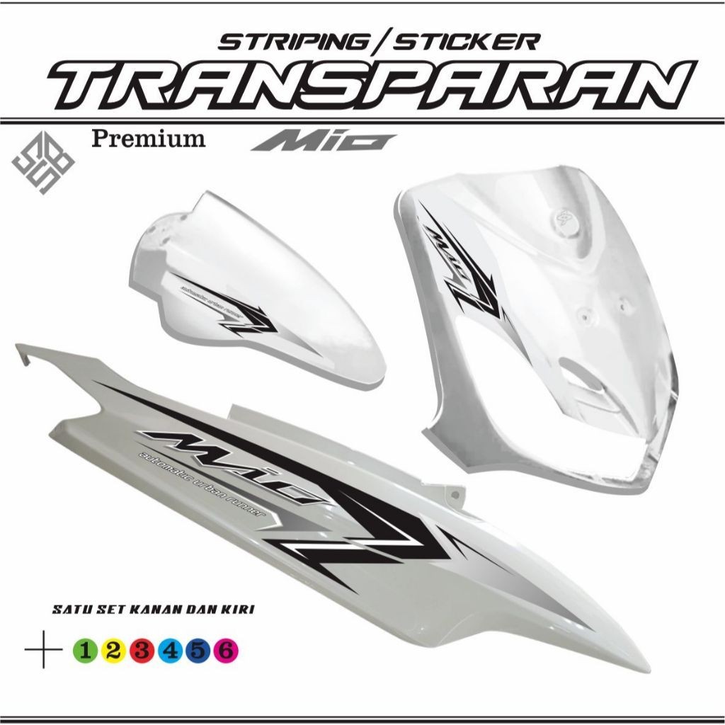 Jual STIKER STIKER ALL MIO STRIPING TRANSFARAN MIO SMILE MIO OLD CARBU ...