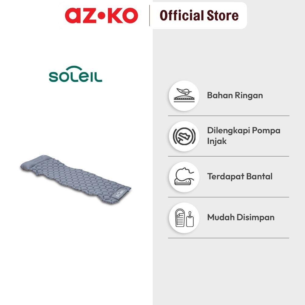Jual AZKO Soleil 190X56X5 cm Kasur Angin Dengan Pompa - Abu-Abu ...